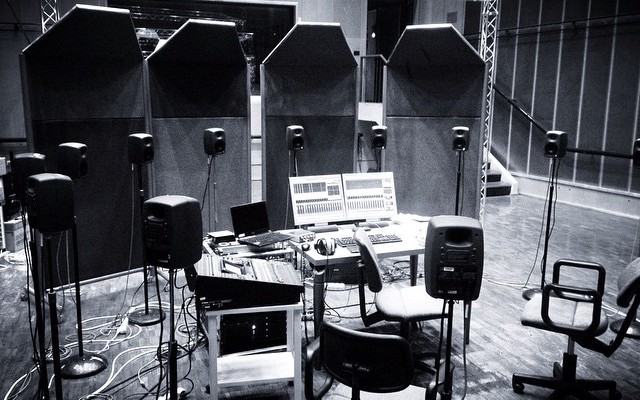 Studio setup in Radio France with Hervé Dejardin